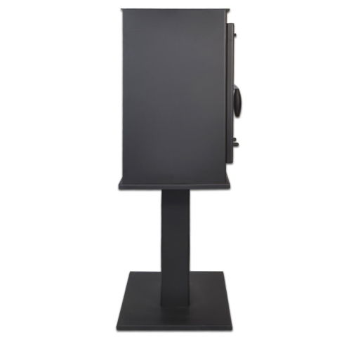 Pachet soba pe lemn Termax Vesta cu picior, 9.47 kW, randament 84.32%, 60 m², Negru, set accesorii, aspirator cenusa si suport lemne foc metalic Termax XL [5]