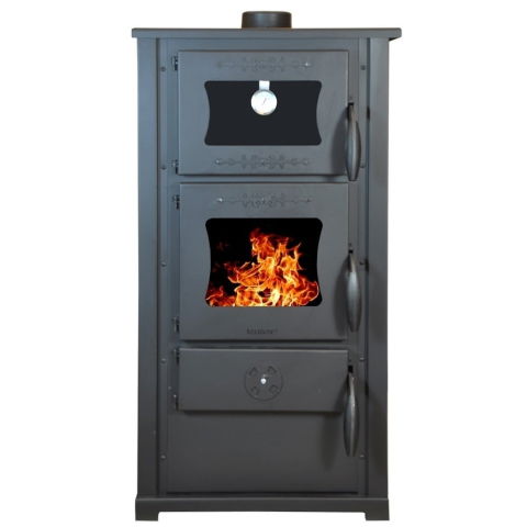 Pachet sobă pe lemne Termax Bucovina 12.2 kW + suport lemne [1]