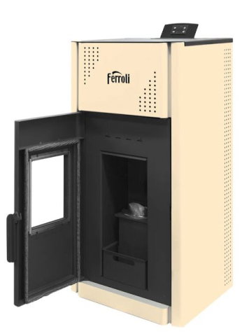 Termoșemineu pe peleți MIRANO PELLET PRO 25 kW - Pachet complet 160 mp [1]