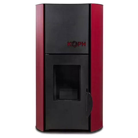 Pachet Termosemineu Peleti 18 kW KOPH Bordo + Calorifere + Boiler 100L [2]