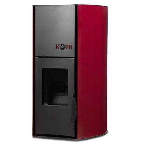 Pachet Termosemineu Peleti 18 kW KOPH Bordo + Calorifere + Boiler 100L [1]