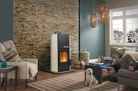 Termosemineu pe Peleți 18 kW KOPH Crem – Pachet Complet [3]