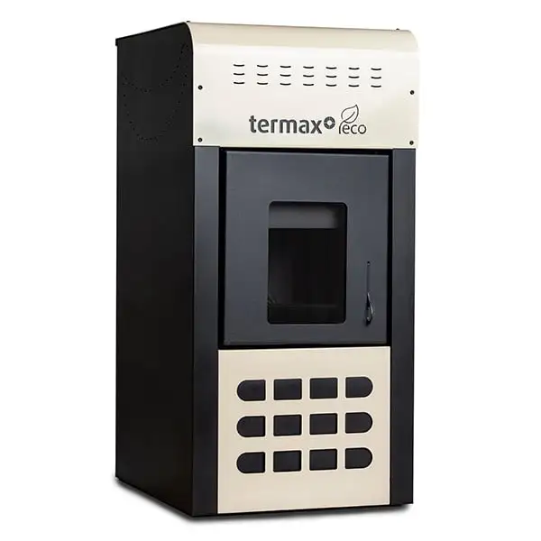 Pachet termosemineu pe peleți Termax Kamin ECO 25 kW – încălzire până la 160 mp, cu vas expansiune, pompă recirculare și accesorii incluse [5]