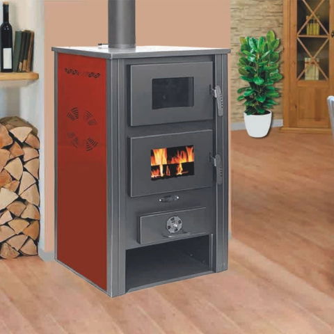 Pachet termosobă pe lemne Termax Zorile, 24.43 kW, cuptor integrat, 85.10% randament, pentru 155 m² – sistem complet de încălzire cu radiatoare [1]