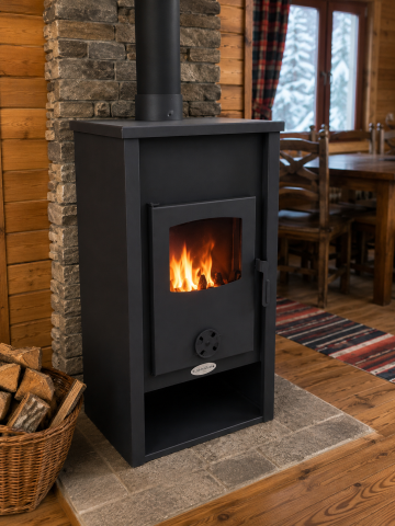Pachet complet termosobă pe lemne 13.1 kW, 2 calorifere 600x800, pompă electronică și vas expansiune 24L , robineti – încălzire eficientă până la 85 m². [1]