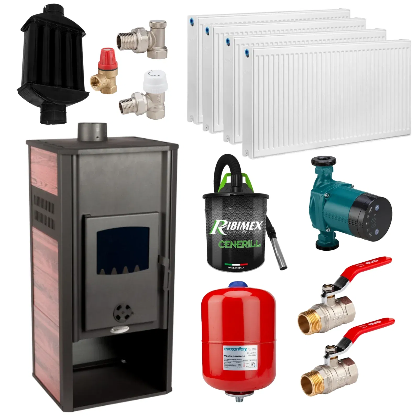 Termosobe pe lemne - Pachet Termosobă pe lemne Herainstal Căldurică 120 m²