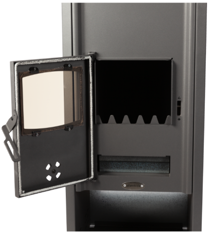 Pachet Șemineu termic pe lemne 21.4 kW + 4 calorifere, vas expansiune 24L, pompă circulație și robineți – încălzire completă până la 110 m² [3]