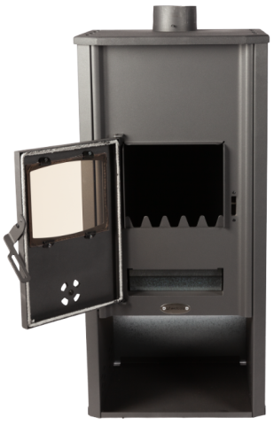 Pachet Șemineu termic pe lemne 21.4 kW + 4 calorifere, vas expansiune 24L, pompă circulație și robineți – încălzire completă până la 110 m² [2]