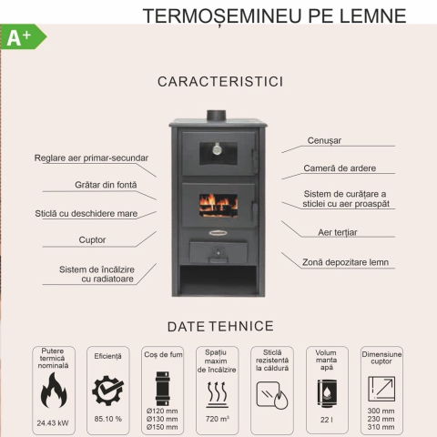 Pachet Termosobă pe lemne Termax Codru 24.43 kW – complet [1]