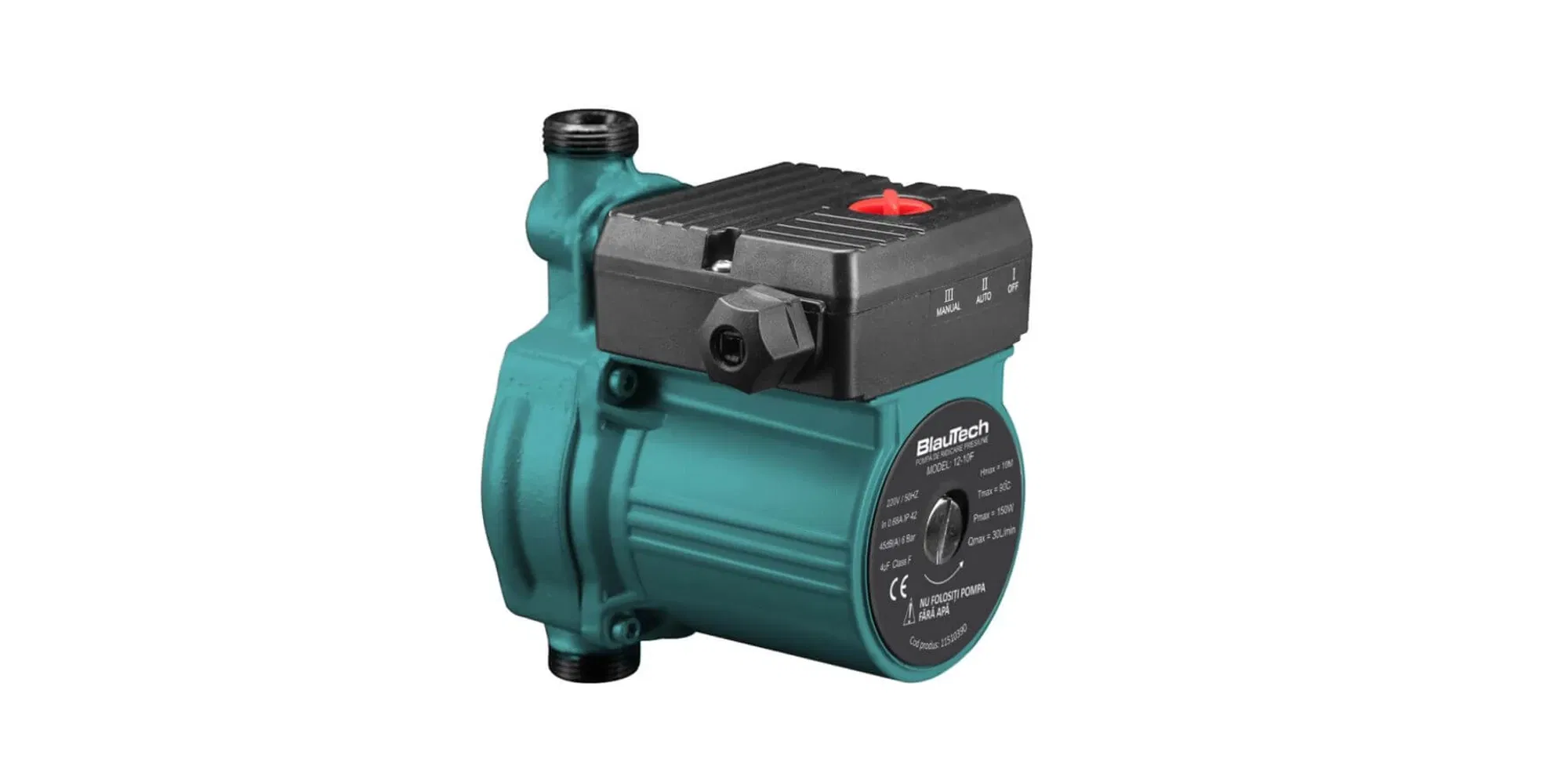 Pompa ridicare presiune panouri solare nepresurizate HeizTech, corp fontă – Kit automat apă caldă [1]