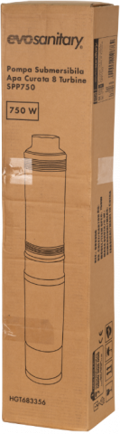 Pompa submersibilă multietajată EVOSANITARY 750W, 8 turbine, debit 4000 l/h și H=54m [4]