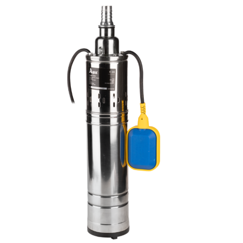 Pompe submersibile - Pompa Submersibilă 4” Aqua cu Snec și Plutitor, 750W, 80m, 1.7 m³/h – pentru Puț și Grădină