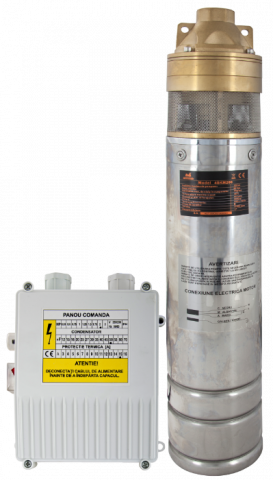 Pompe submersibile - Pompa submersibilă inox 4" Evosanitary – 1100 W, panou comandă