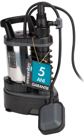 Pompe submersibile - Pompă submersibilă apă murdară 1000 W EvoSanitary SDP +Plus – carcasă inox, cu plutitor