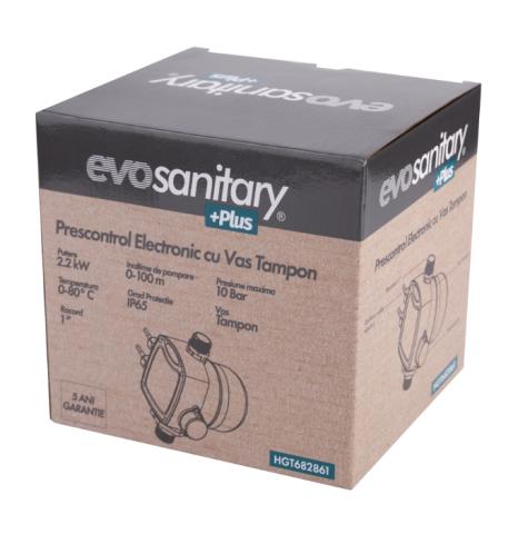 Pompa Submersibilă 750W cu 8 Turbine + Prescontrol Electronic | Debit 4000 l/h, 54 m [6]