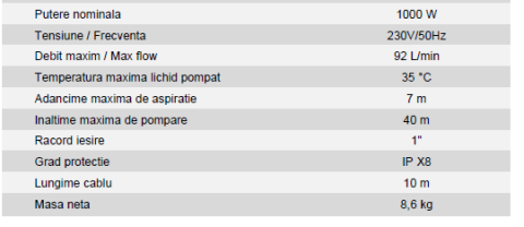 Pompă submersibilă multietajată 1000W inox EvoSanitary [3]