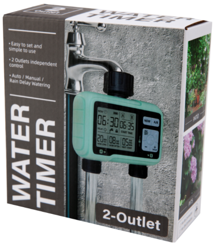 Programator irigații digital 2026 EvoTools – 2 zone [1]