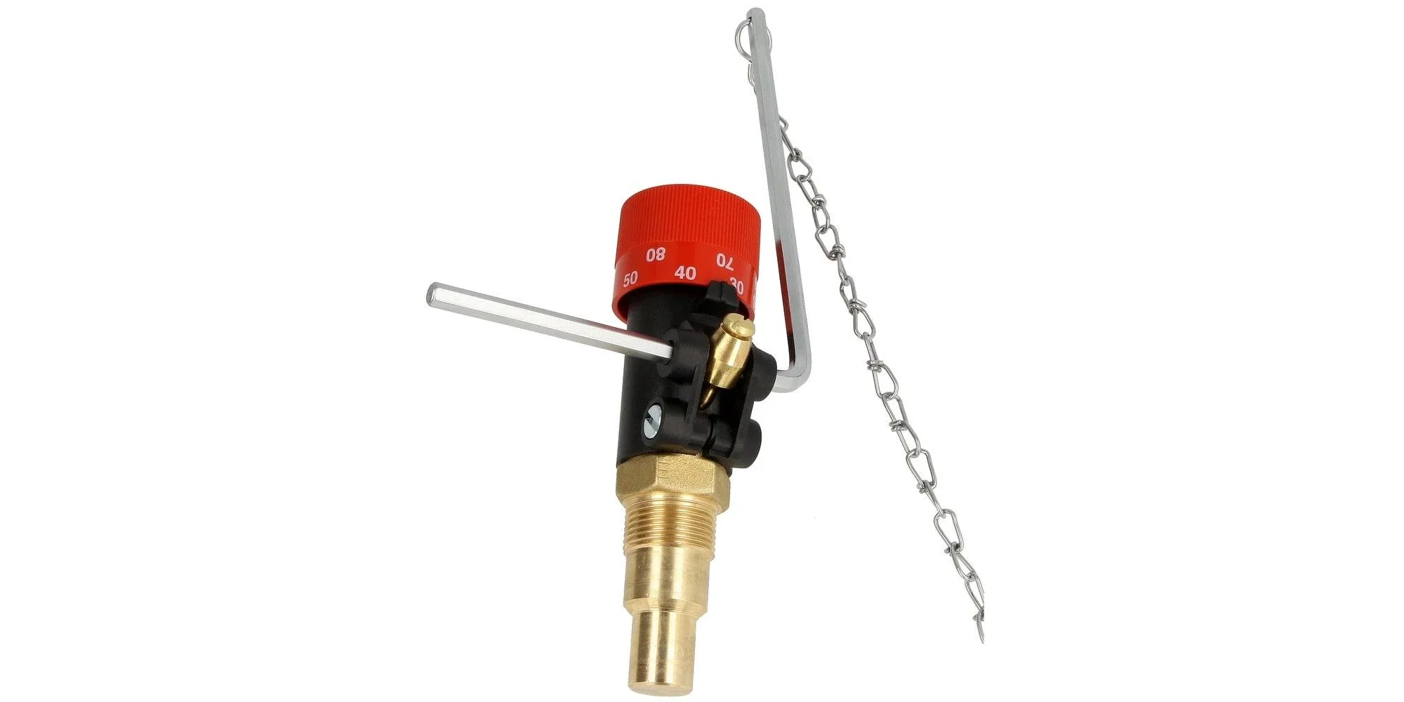 Accesorii centrale/sobe - Regulator Tiraj cu Lanț Resideo Braukmann 30-90°C