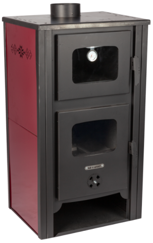 Sobe pe lemn - Șemineu pe Lemne cu Cuptor și Termometru 12.2 kW EcoDesign