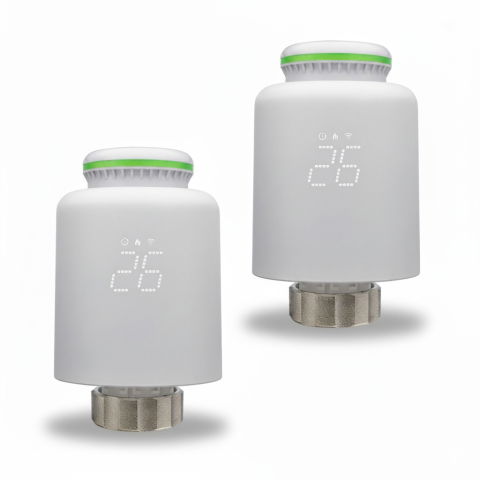 Produse Dolinex - Set 2 bucati Cap termostatic KOPH pentru radiatoare, M30 x 1.5, adaptabil, Smart Wi-Fi