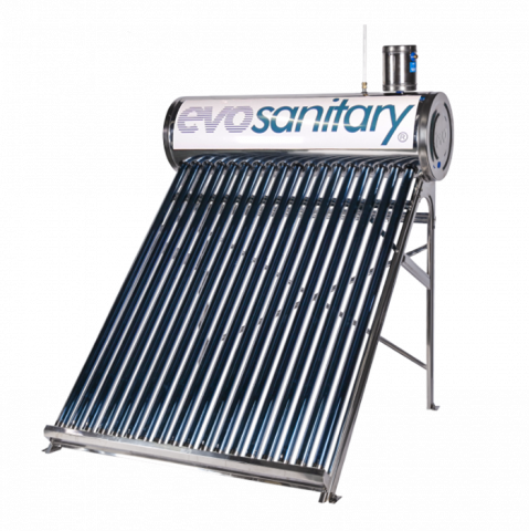 Sisteme preparare apă caldă menajeră - Sistem panou solar nepresurizat cu tuburi vidate 100 litri , 12 tuburi