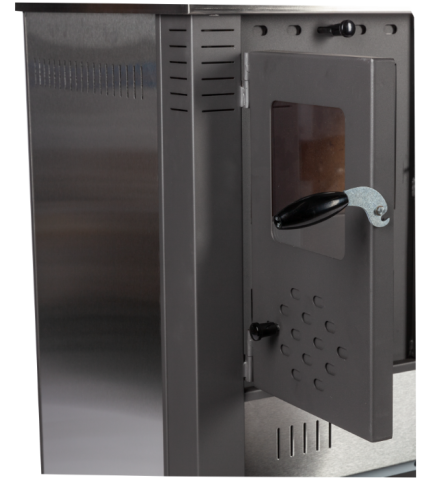 Sobă pe Lemne cu Plită și Cuptor Inox 10.5 kW | Încălzire & Gătit [3]