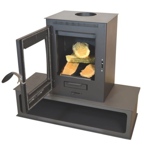 Sobă pe lemne Termax Mina 9.47 kW – spațiu depozitare lemne [2]