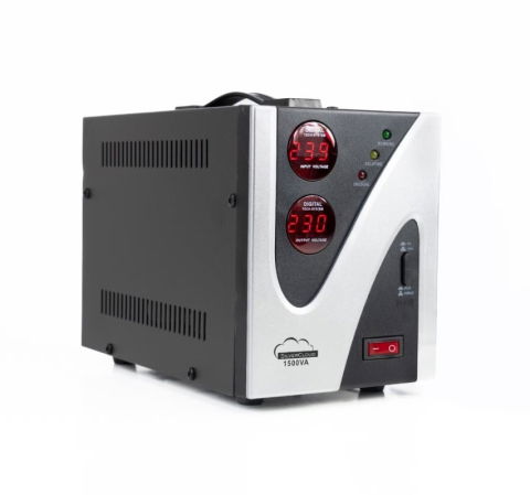 UPS-uri , stabilizatoare - Stabilizator de tensiune SilverCloud K1500VA – 900W, 2 prize
