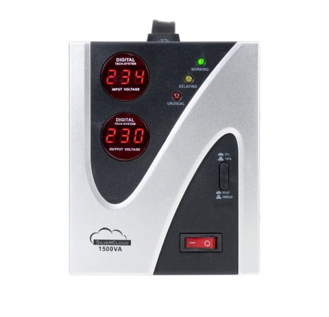 Stabilizator de tensiune SilverCloud K1500VA – 900W, 2 prize [1]