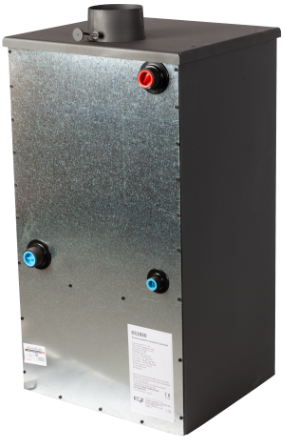 Termosobă pe lemne 13.1 kW cu manta de apă 16 L și randament 74.7%. Încălzește până la 80 m². Ideală pentru locuințe și spații publice. Comandă acum! [4]