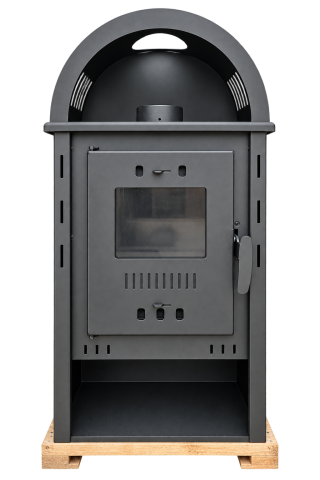 Sobă pe lemne HERGON ARCUS 12, 11,56 kW, Negru [1]