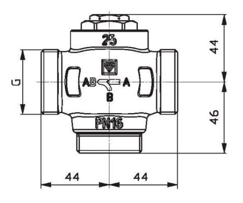 Vana Termostatică HERZ Teplomix 1 1/2” | 3 Căi cu Bypass | Protecție Cazan [1]