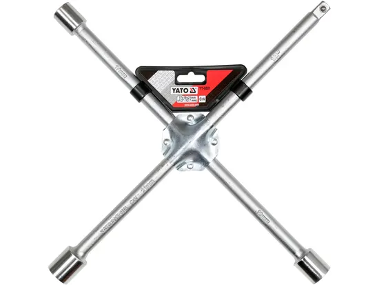Cheie cruce pentru roți YATO 17x19x21 mm + 1/2” – pentru schimb rapid roți auto [4]
