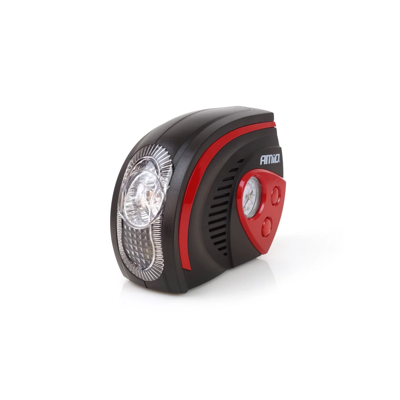 Compresor auto portabil AMiO ACOMP-08 12V 7 bar 100 PSI cu lanternă LED și manometru [3]