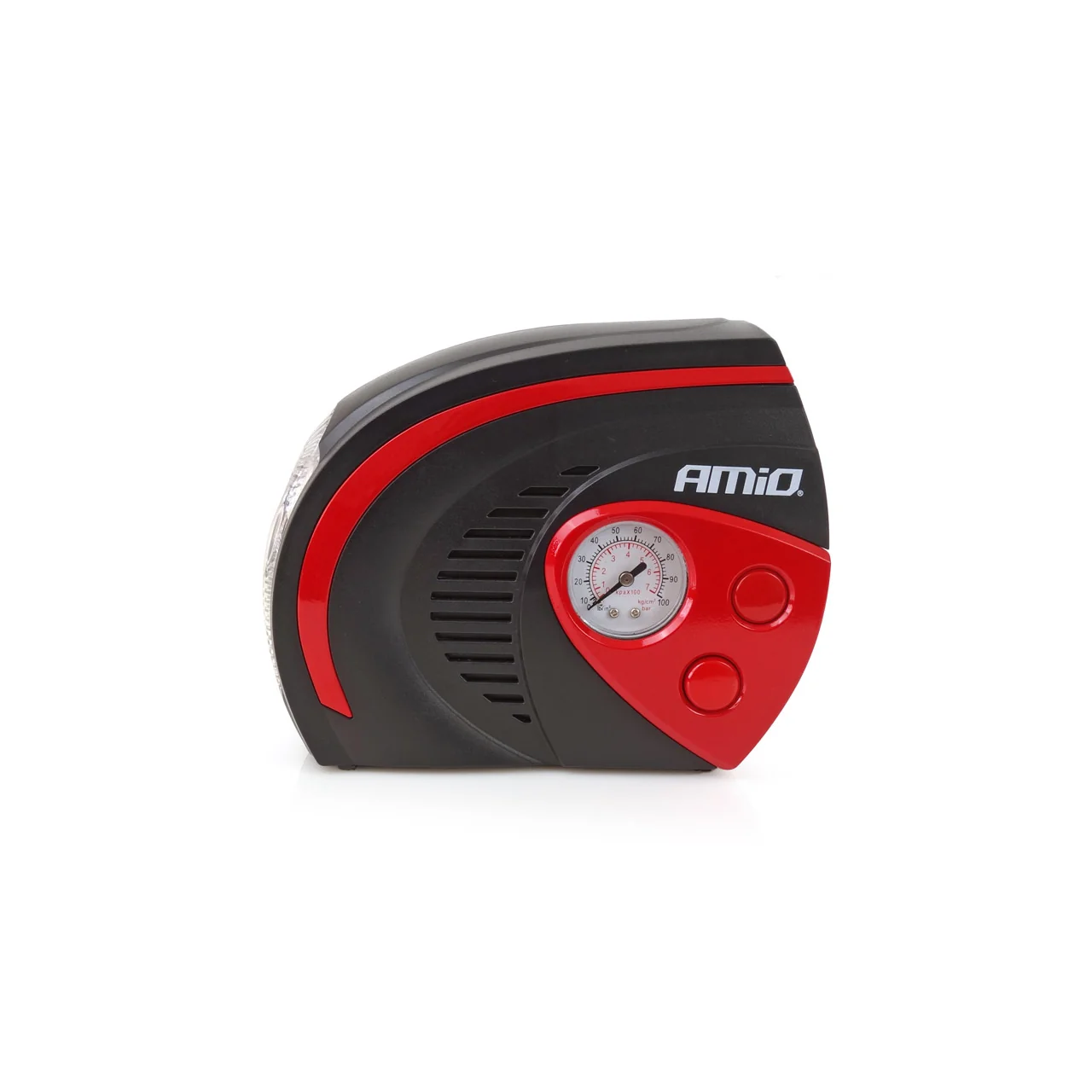 Compresor auto portabil AMiO ACOMP-08 12V 7 bar 100 PSI cu lanternă LED și manometru [2]
