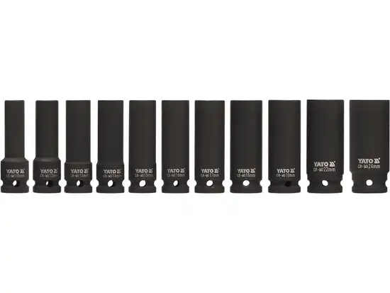 Set chei tubulare adânci impact YATO 11 piese – pentru pistol impact 1/2” [3]