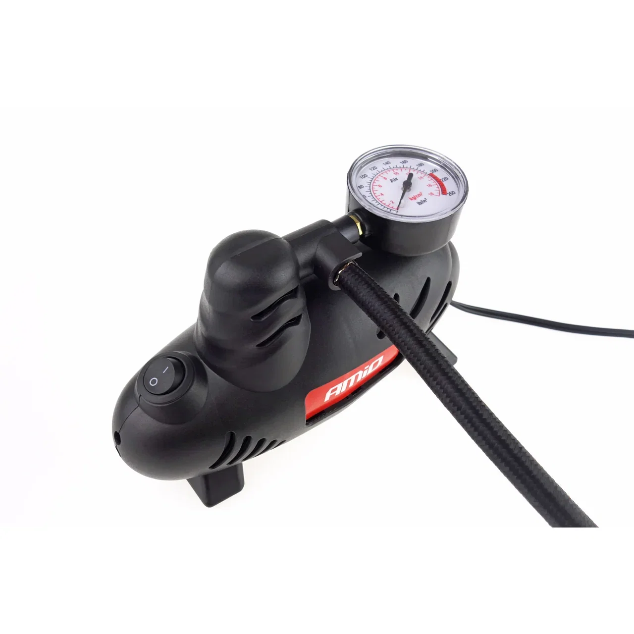 Compresor auto portabil AMiO ACOMP-07 12V 17 bar 250 PSI cu manometru pentru umflat anvelope [1]