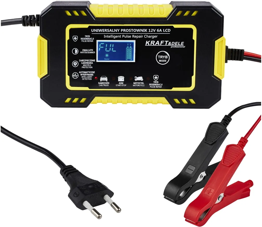Redresor baterie auto - Redresor-Automat-Kraft-Dele-KD1290-12V-6A-LCD