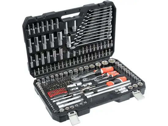 Trusă scule YATO 216 piese cu clichet – Set complet profesional pentru service auto și atelier [1]