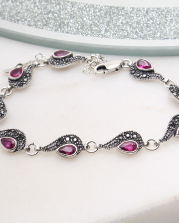 BRATARI ARGINT - Bratara argint cu marcasite, gr7.8