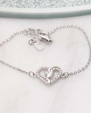 BRATARI ARGINT - Bratara argint inima, gr2.5
