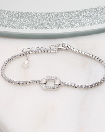 BRATARI ARGINT - Bratara argint si cubic zirconia, gr3.9