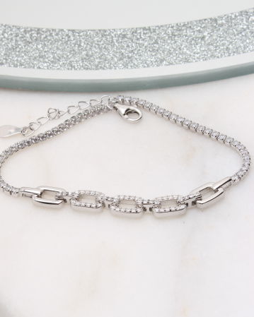 BRATARI ARGINT - Bratara argint si cubic zirconia, gr5.1