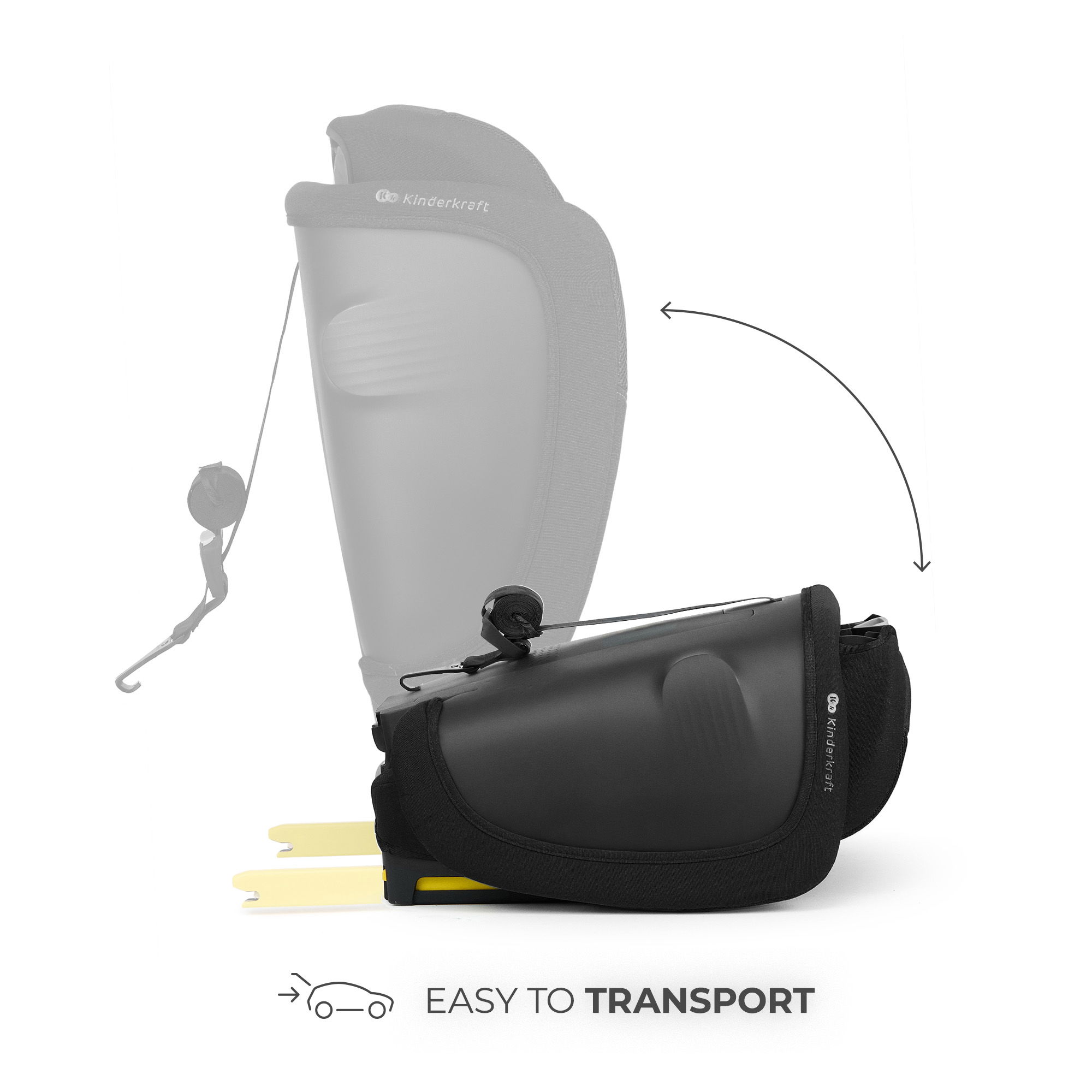 SCAUN AUTO KINDERKRAFT FIX2GO 76-150 CM, BLACK [7]