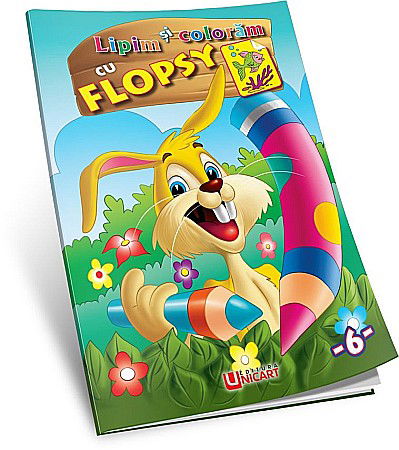 Cărți - Lipim si coloram - flopsy – Hello Friend