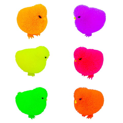 Jucării și jocuri - Puisor din cauciuc cu led diferite culori