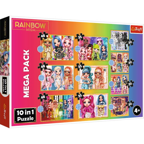 Jucării și jocuri - PUZZLE TREFL 10IN1 RAINBOW HIGH PAPUSILE FASHION