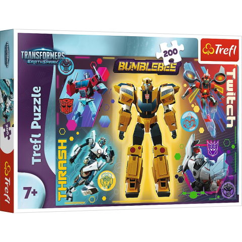 Jucării și jocuri - PUZZLE TREFL 200 TRANSFORMERS BUMBLEBEE