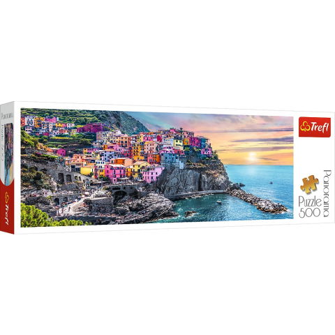 Jucării și jocuri - PUZZLE TREFL 500 PANORAMA ORASUL VERNAZZA