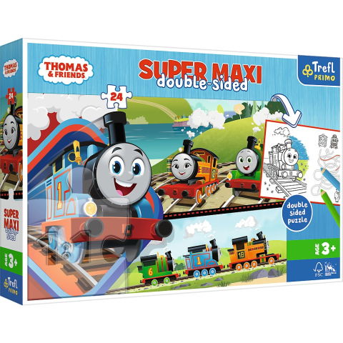 Jucării și jocuri - PUZZLE TREFL PRIMO 24 SUPER MAXI THOMAS SI PRIETENII